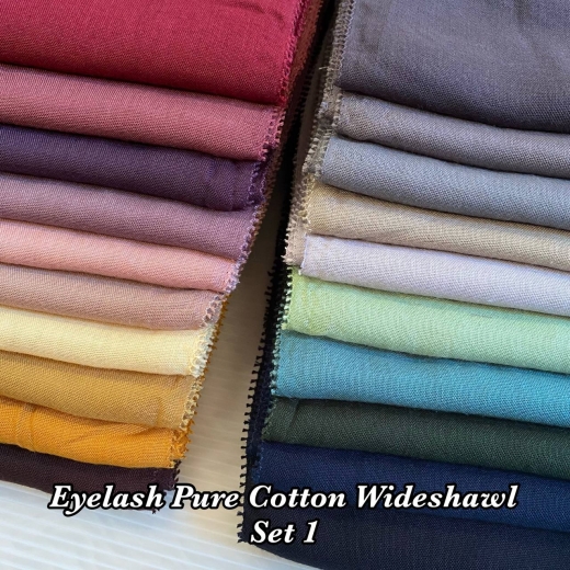 Eyelash Pure Cotton Wideshawl